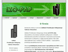 Tablet Screenshot of izo-pap.pl